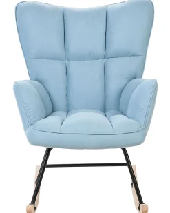 Beliani Keinutuoli Kangas Sininen Oulu Discount