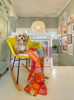 Beliani Keinutuoli Muovi Keltainen Harmony Clearance