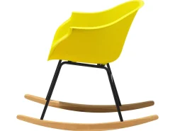 Beliani Keinutuoli Muovi Keltainen Harmony Clearance