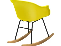 Beliani Keinutuoli Muovi Keltainen Harmony Clearance