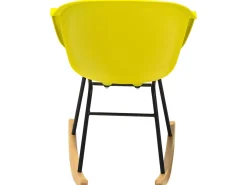 Beliani Keinutuoli Muovi Keltainen Harmony Clearance