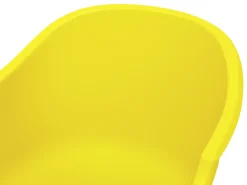 Beliani Keinutuoli Muovi Keltainen Harmony Clearance