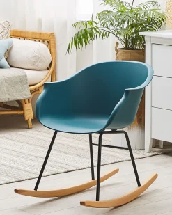 Beliani Keinutuoli Muovi Sinivihrea Harmony Fashion