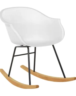 Beliani Keinutuoli Muovi Valkoinen Harmony Hot