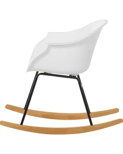 Beliani Keinutuoli Muovi Valkoinen Harmony Hot