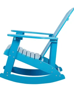 Beliani Keinutuoli Muovipuu Sininen Adirondack Best