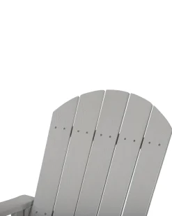 Beliani Keinutuoli Muovipuu Vaaleanharmaa Adirondack Best Sale