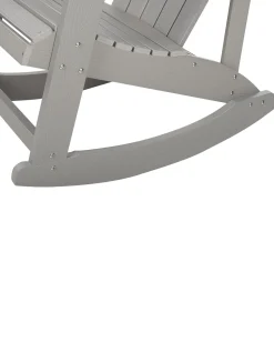 Beliani Keinutuoli Muovipuu Vaaleanharmaa Adirondack Best Sale