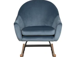 Beliani Keinutuoli Sametti Tummansininen Oxie Discount