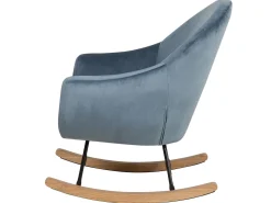 Beliani Keinutuoli Sametti Tummansininen Oxie Discount