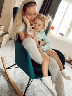 Beliani Keinutuoli Sametti Tummanvihrea Ellan Best Sale