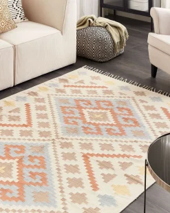 Beliani Kelim-Matto Puuvilla Monivarinen 160 X 230 Cm Atan Outlet