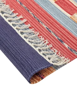 Beliani Kelim-Matto Puuvilla Monivarinen 140 X 200 Cm Gandzak Discount