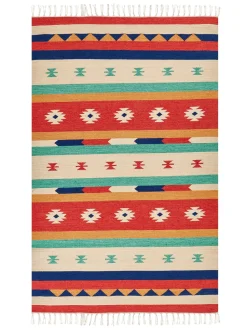 Beliani Kelim-Matto Puuvilla Monivarinen 140 X 200 Cm Margara Sale