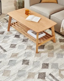 Beliani Kelim-Matto Villa Monivarinen 160 X 230 Cm Kaghtsrashen New