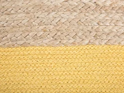 Beliani Keltainen Juuttirahi 44 X 44 Cm Kirama Discount