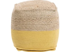 Beliani Keltainen Juuttirahi 44 X 44 Cm Kirama Discount