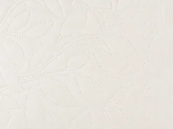 Beliani Kermanvalkoinen Kohokuvioitu Paivapeittosetti 160 X 220 Rudkhan Best