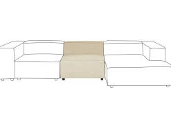 Beliani Keskimoduuli Pellava Beige Aprica Hot