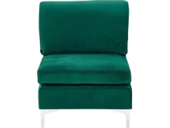 Beliani Keskimoduuli Sametti Vihrea Evja Flash Sale