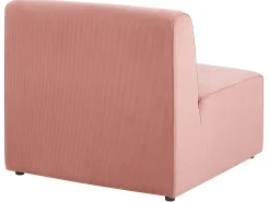 Beliani Keskimoduuli Vakosametti Vaaleanpunainen Lemvig Flash Sale