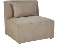 Beliani Keskimoduuli Vakosametti Ruskeanharmaa Lemvig New