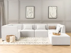 Beliani Keskimoduuli Vakosametti Luonnonvalkoinen Lemvig Best Sale