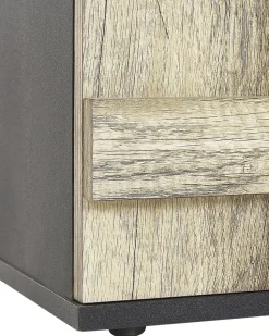 Beliani Kirjahylly 4 Hyllya Kaappi Vaalea Puu/Musta Salter Cheap