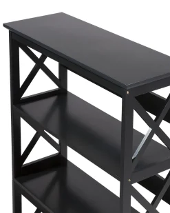 Beliani Kirjahylly 4 Hyllya Musta Foster Flash Sale