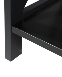 Beliani Kirjahylly 4 Hyllya Musta Foster Flash Sale