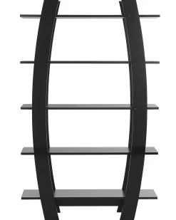 Beliani Kirjahylly 5 Hyllya Musta Kener Flash Sale