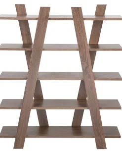 Beliani Kirjahylly 5 Hyllya Tumma Puu Escalante Cheap