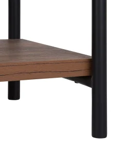 Beliani Kirjahylly 4 Hyllya Tumma Puu Brisbane Store