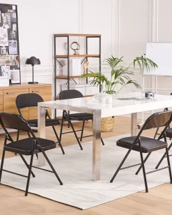 Beliani Kirjahylly 4 Hyllya Tumma Puu Brisbane Store