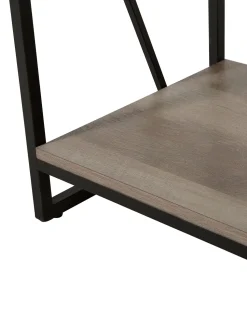 Beliani Kirjahylly 4 Hyllya Tumma Puu/Musta Forres Best