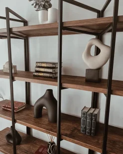 Beliani Kirjahylly 4 Hyllya Tumma Puu Compton Best Sale