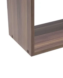 Beliani Kirjahylly 5 Hyllya Tumma Puu/Valkoinen Orilla Discount