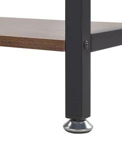 Beliani Kirjahylly 5 Hyllya Tumma Puu/Musta Dale Shop