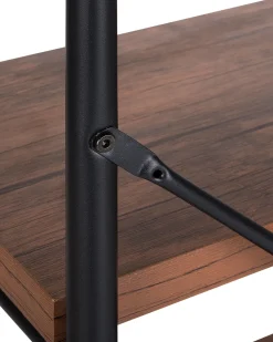 Beliani Kirjahylly 3 Hyllya Tumma Puu Brisbane Outlet