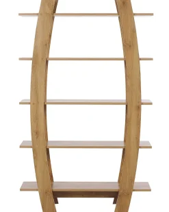 Beliani Kirjahylly 5 Hyllya Vaalea Puu Kener Flash Sale