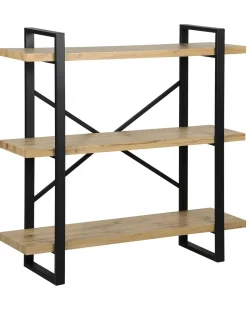 Beliani Kirjahylly 3 Hyllya Vaalea Puu Timber Hot