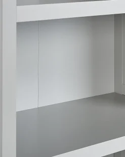 Beliani Kirjahylly 5 Hyllya Vaaleanharmaa/Vaalea Puu Clio Store