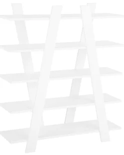 Beliani Kirjahylly 5 Hyllya Valkoinen Escalante Fashion