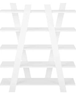 Beliani Kirjahylly 5 Hyllya Valkoinen Escalante Fashion