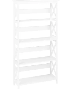 Beliani Kirjahylly 4 Hyllya Valkoinen Foster Store