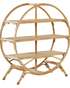 Beliani Kirjahylly Rottinki 3 Hyllya Luonnonvari Tuvalu Ii Shop