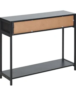 Beliani Konsolipoyta 2 Laatikkoa Musta Opoco Outlet