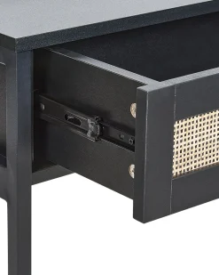 Beliani Konsolipoyta 2 Laatikkoa Musta Opoco Outlet