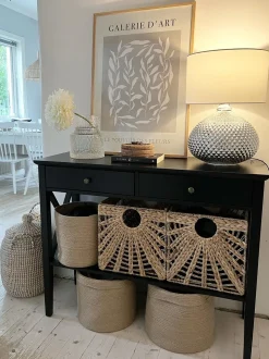 Beliani Konsolipoyta 2 Laatikkoa Musta Avenue Cheap