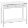 Beliani Konsolipoyta 3 Laatikkoa Valkoinen Galva Hot